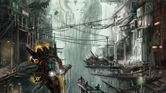 Landscapes Network paintings spaceships vehicles concept art 