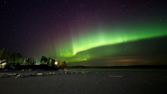 Landscapes night aurora borealis