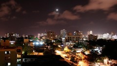 Landscapes night buildings cities night sky colombia 