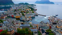 Landscapes night Norway cityscapes