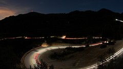 Landscapes night roads