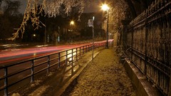Landscapes night roads HDR Photography long exposure