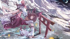 Landscapes night Stars Mountains clouds moon feet staff flying 