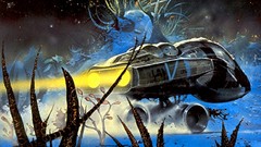 Landscapes night Stars Plants paintings vehicles science 