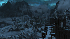 Landscapes night the elder scrolls v skyrim video games 