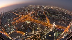Landscapes night white Skyscrapers dubai City Lights buildings 