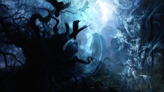 Landscapes nighttime fantasy art