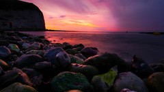 Landscapes ocean rocks Beaches
