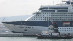 Landscapes ocean ships port Seals dock
