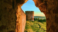 Landscapes old architecture castle