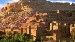 Landscapes old ruins rocks architecture buildings morocco