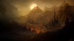 Landscapes paintings digital art fantasy art airbrushed