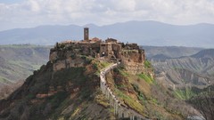 Landscapes panorama Italy architecture italia civita di 