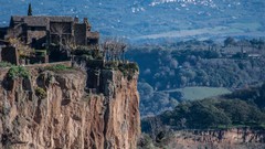 Landscapes panorama Italy architecture italia civita di 