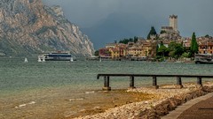 Landscapes panorama Italy lakes italia Malcesine