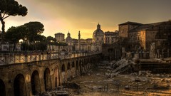 Landscapes panorama ruins Rome Italy architecture italia roma 