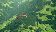 Landscapes paragliding nature