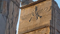 Landscapes Persian Persepolis site Persia farvahar
