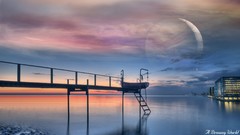 Landscapes piers dreamy