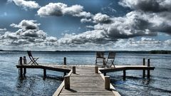 Landscapes piers Sea