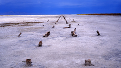 Landscapes piers Utah remains