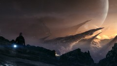 Landscapes planets artwork Desktopography