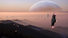 Landscapes planets artwork futuristic