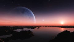 Landscapes planets digital art