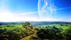 Landscapes planets digital art