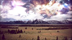 Landscapes planets forests outer space fantasy art skyscapes