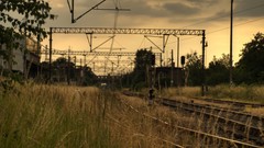 Landscapes Poland railroad tracks HDR Photography Wrocław
