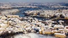 Landscapes Prague shift cityscapes tilt-shift