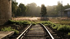 Landscapes railroad tracks
