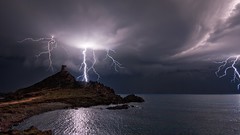 Landscapes Rays clouds Apocalypse Lightning bay
