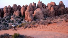 Landscapes rider Bicycles deserts