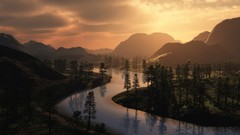 Landscapes rivers digital art