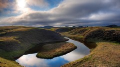 Landscapes rivers iceland