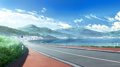 Landscapes roads clouds