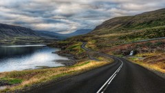 Landscapes roads lakes HDR Photography