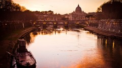 Landscapes Rome Italy rivers tiber cityscapes towns