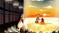 Landscapes room Anime farm memories fields anime girls