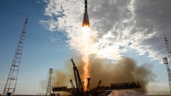Landscapes Russia spaceships baikonur rockets Soyuz lift off 