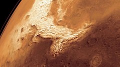 Landscapes sand Mars crater planets outer space