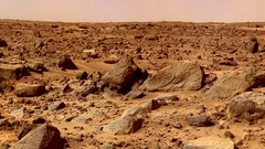 Landscapes sand Mars rocks planets outer space deserts