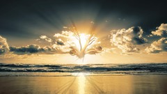 Landscapes sand nature clouds Beaches skyscapes artistic