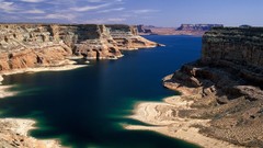 Landscapes sand nature summer cliffs rocks rivers wildlife 