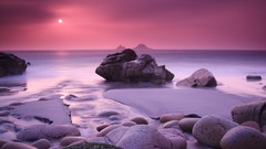 Landscapes sand nature sun ocean rocks Beaches