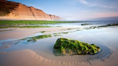 Landscapes sand nature water Mountains