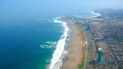 Landscapes sand nature water ocean Beaches buildings chile 