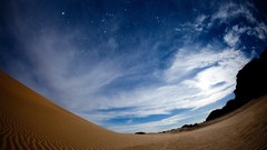 Landscapes sand night light Orion skyscapes